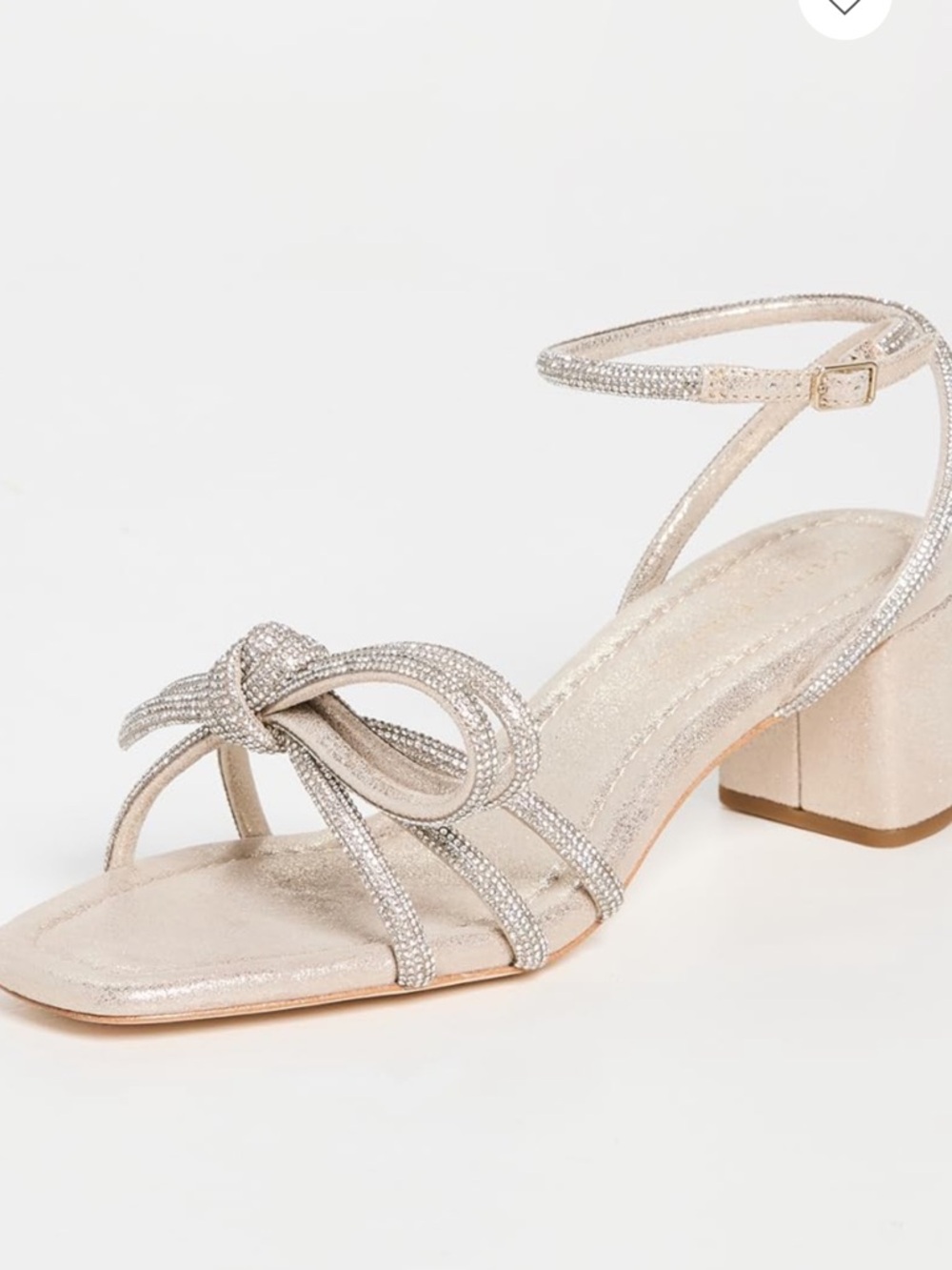 Loeffler Randall Mikel Crystal Embellished Suede Sandals Size 8